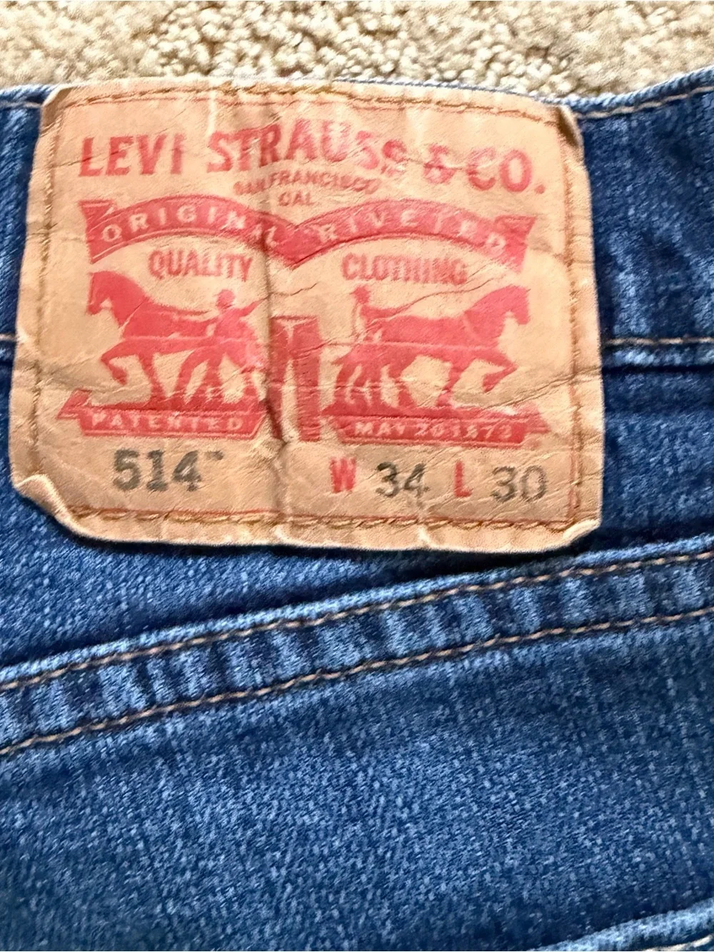 Levi's Men's Straight Blue Denim Jeans